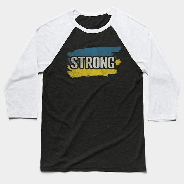 ucraina strong Baseball T-Shirt by Dotty42